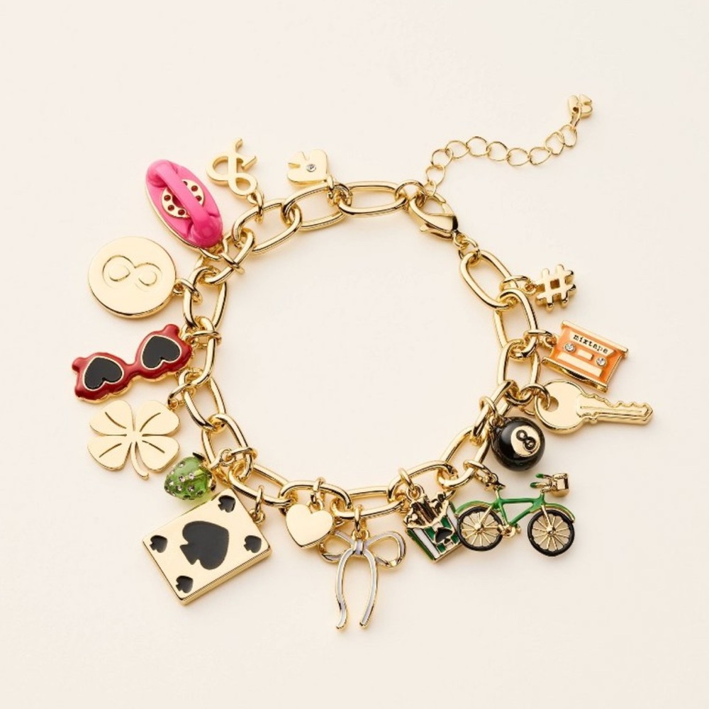 Kate spade for Target Gold Charm Bracelet with Colorful Accents